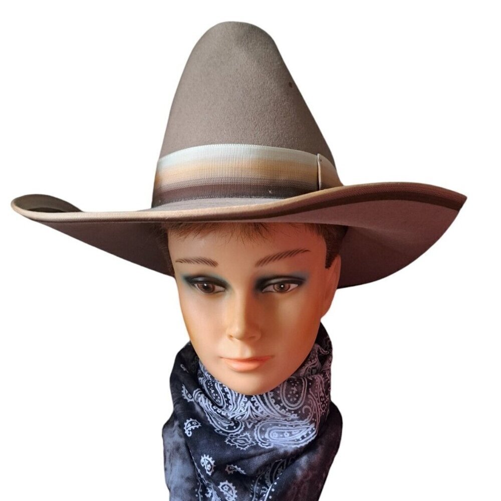 American Hat Company Houston Maxi-Felt Wool tan neutral Cowboy Hat western 6 3/4